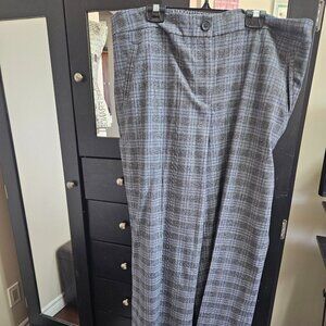 Addition Elle Grey/Blue Plaid Pants Size 20